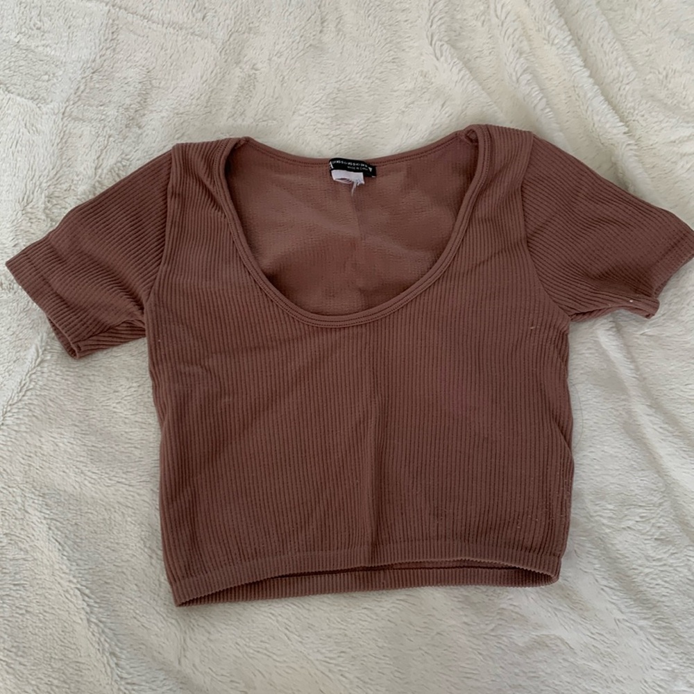 Express yourself 🤎Zara Babytee -Size XS-S